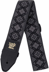 Jacquard Guitar Strap - Regal Black