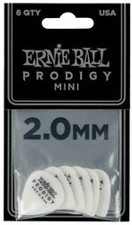 Plektren Ernie ball Mediators prodigy blanc mini 2mm (X6)
