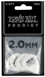 Plektren Ernie ball Mediators prodigy blanc standard 2mm (X6)