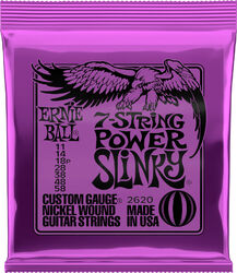 P02620 Electric Guitar 7-String Set Power Slinky Nickel Wound 11-58