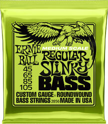 E-bass saiten Ernie ball P02856 Electric Bass 4-String Set Regular Slinky Nickel Wound Medium Scale 45-105 - Satz mit 4 saiten