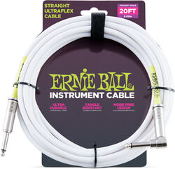 Kabel Ernie ball Ultraflex - 6m - White