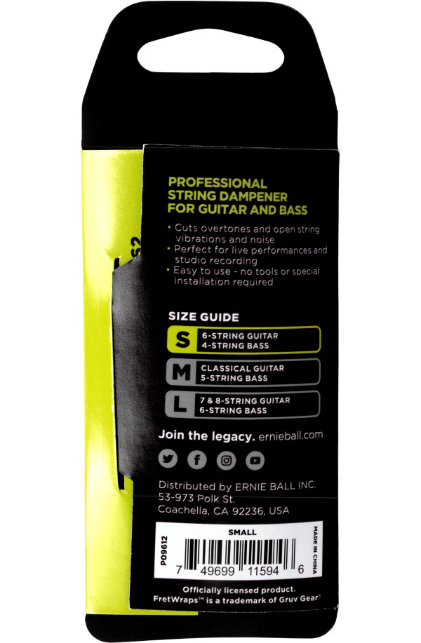 Ernie Ball Fretwrap String Muter Sm P09612 - Saitendämpfer - Variation 1