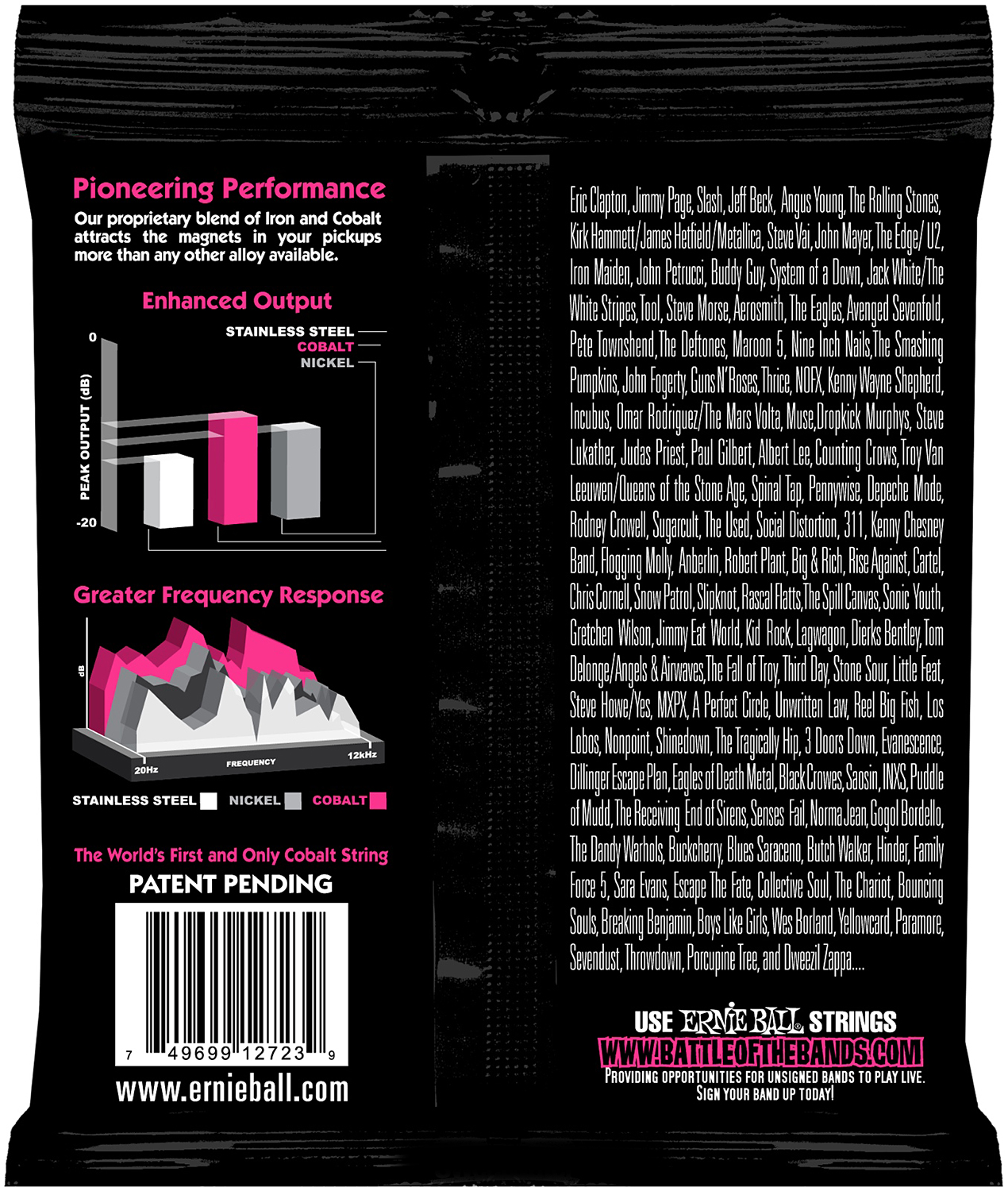 Ernie Ball Jeu De 6 Cordes Electric (6) 2723 Cobalt Super Slinky 9-42 - E-Gitarren Saiten - Variation 1