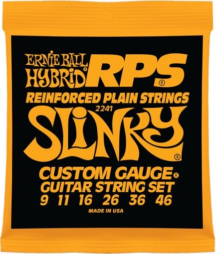 Ernie Ball Jeu De 6 Cordes Electric (6) 2241 Rps Hybrid Slinky Custom Gauge 9-46 - E-Gitarren Saiten - Variation 1