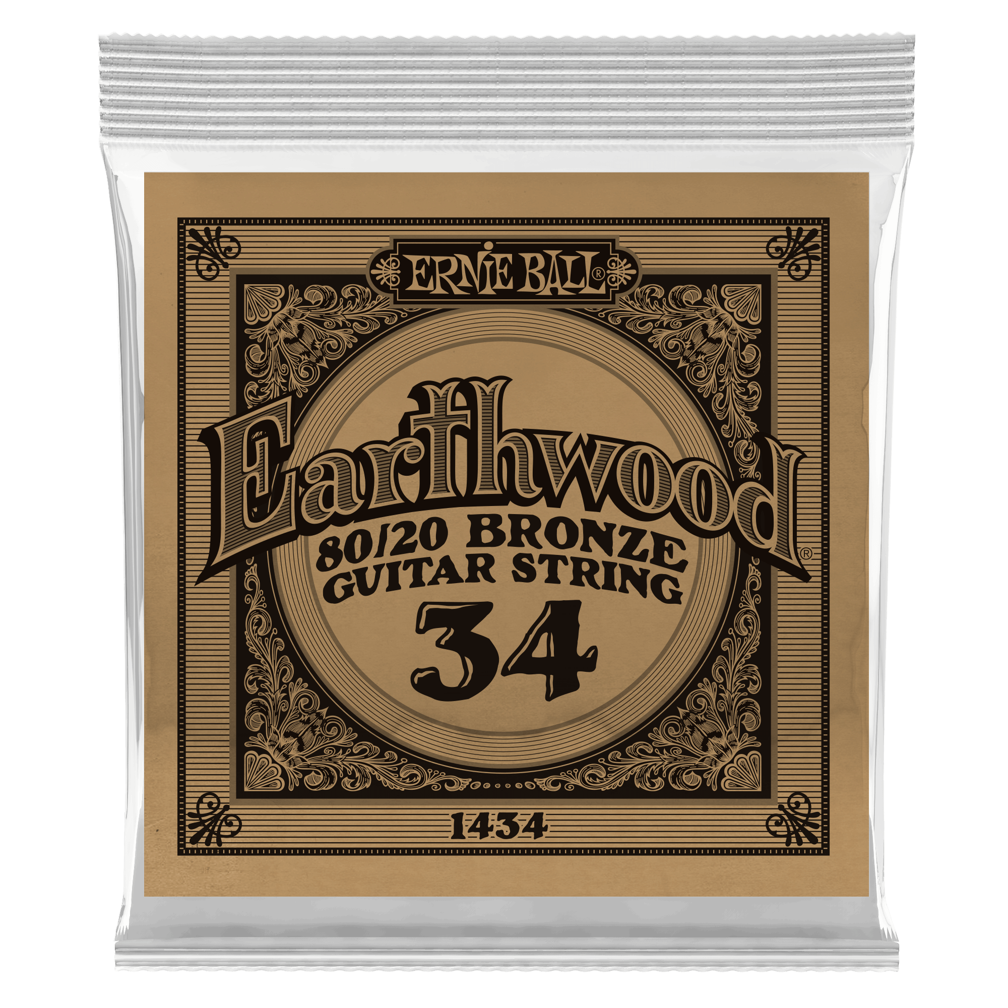 Ernie Ball Corde Au DÉtail Folk (1) Earthwood 80/20 Bronze 034 - Westerngitarre Saiten - Variation 1
