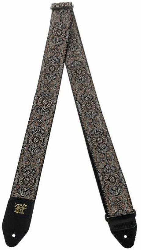 Ernie Ball P04163 Gold & Black Paisley Jacquard 2in. Guitar Strap Polypropylene 5.08cm - Gitarrengurt - Variation 1