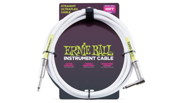 Kabel Ernie ball Ultraflex - 3m - White