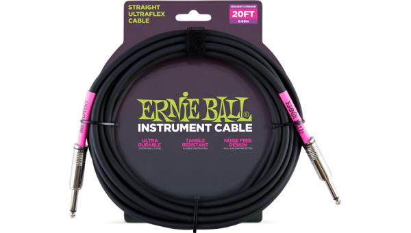 Kabel Ernie ball Ultraflex - 6m - Black