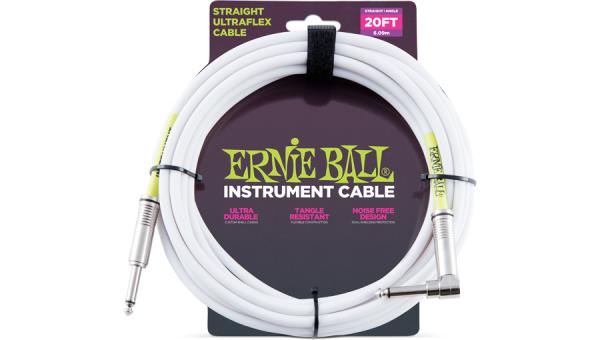 Kabel Ernie ball Ultraflex - 6m - White