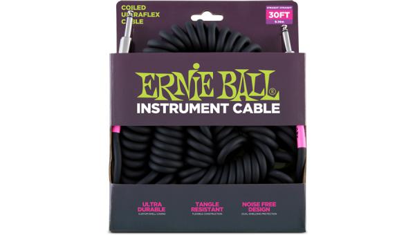 Kabel Ernie ball Ultraflex - 9m - Black