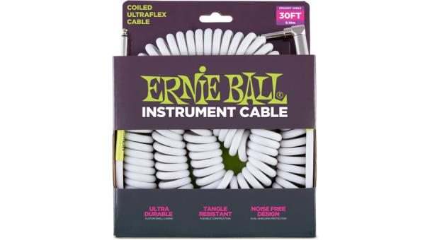 Kabel Ernie ball Ultraflex - 9m - White