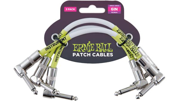 Kabel Ernie ball Ultraflex - Patch 15cm - 3 Pièces