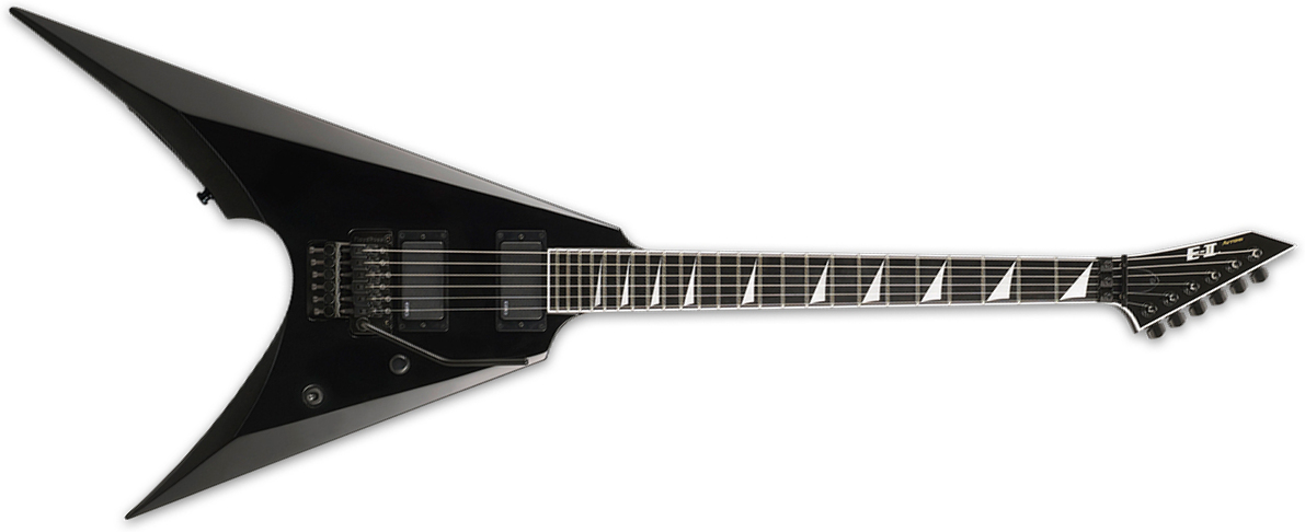 Esp E-ii Arrow Japon Hh Fr Eb - Black - E-Gitarre aus Metall - Main picture