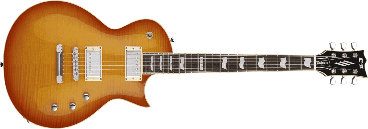Esp E-ii Eclipse Japon Hh Seymour Duncan Ht Rw - Vintage Honey Burst - Single-Cut-E-Gitarre - Main picture