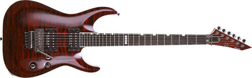Esp E-ii Horizon Fr Hh Seymour Duncan Fr Eb - See Thru Black Cherry - E-Gitarre in Str-Form - Main picture