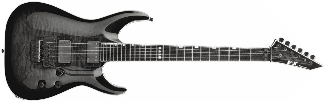 Esp E-ii Horizon Fr-ii Hh Emg Fr Eb - See Thru Black - E-Gitarre in Str-Form - Main picture