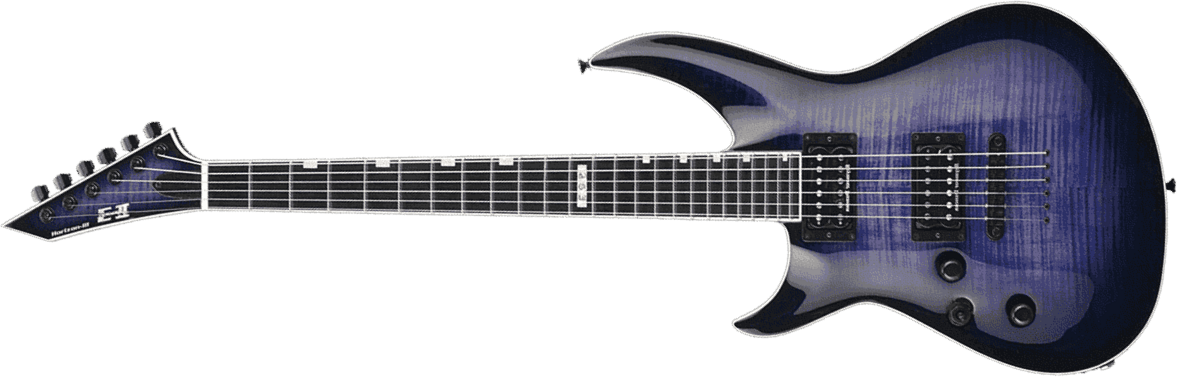 Esp E-ii Horizon Iii Lh Gaucher Japon Hh Seymour Duncan Eb - Reindeer Blue - E-Gitarre für Linkshänder - Main picture