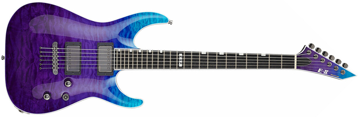 Esp E-ii Horizon Nt-ii Hh Emg Eb - Blue-purple Gradation - E-Gitarre in Str-Form - Main picture