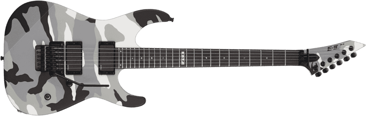 Esp E-ii M-ii Neck Thru Jap 2h Emg Fr Eb - Urban Camo - E-Gitarre in Str-Form - Main picture