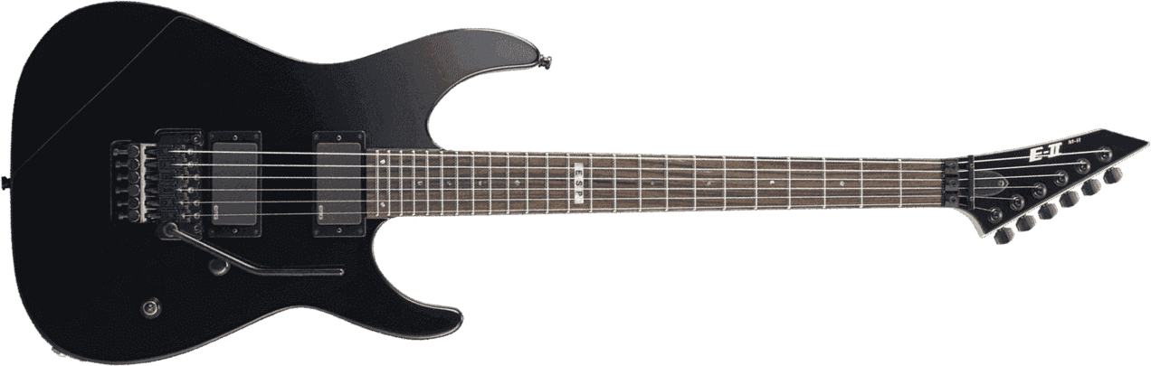 Esp E-ii M-ii Neck Thru Nt Hh Emg Fr Rw - Black - E-Gitarre in Str-Form - Main picture