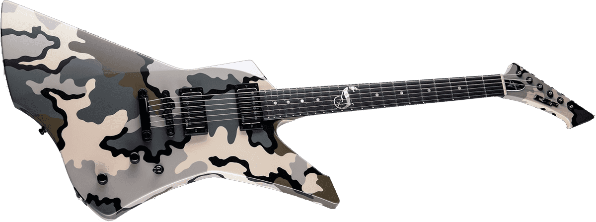 Esp Custom Shop James Hetfield Snakebyte Jap Signature 2h Emg Eb - Camo - E-Gitarre aus Metall - Variation 1