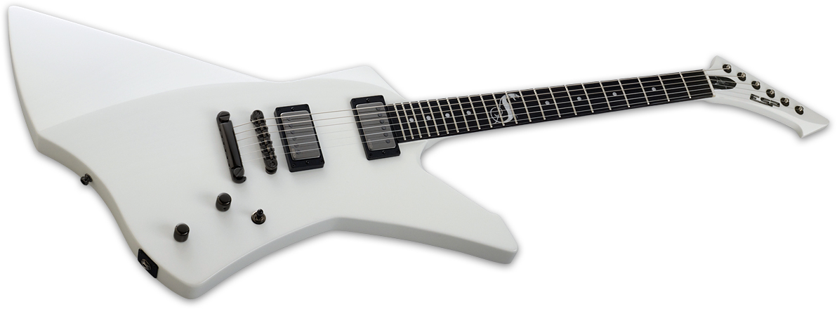 Esp Custom Shop James Hetfield Snakebyte Japon Signature Hh Emg Eb - Snow White - E-Gitarre aus Metall - Variation 1