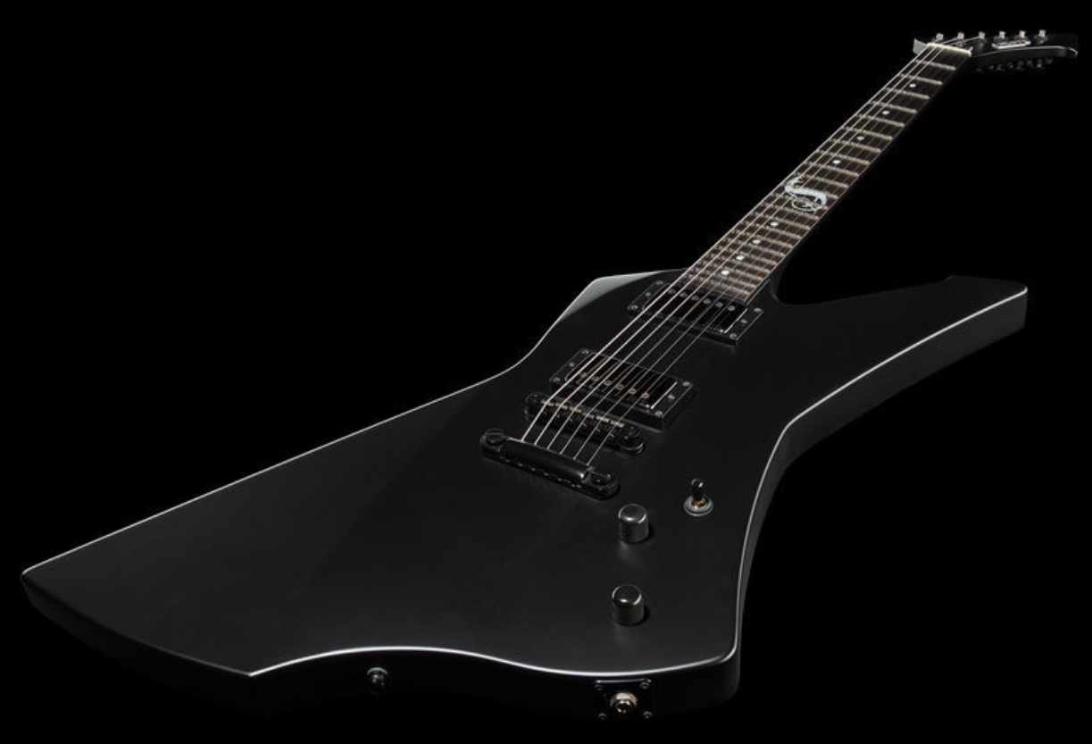Esp Custom Shop James Hetfield Snakebyte Jap Signature 2h Emg Eb - Black Satin - E-Gitarre aus Metall - Variation 1