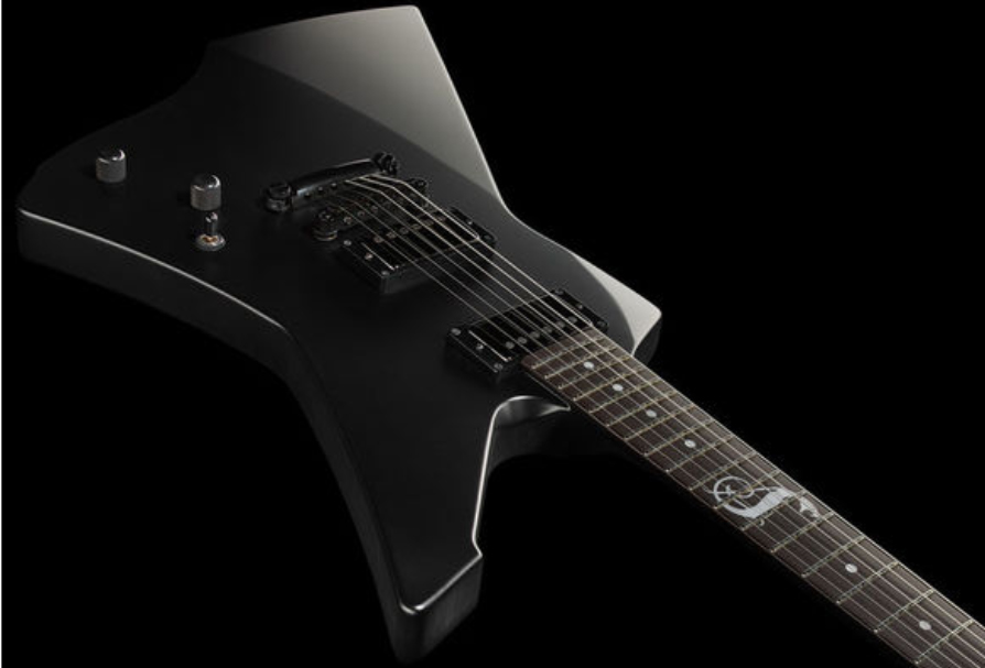 Esp Custom Shop James Hetfield Snakebyte Jap Signature 2h Emg Eb - Black Satin - E-Gitarre aus Metall - Variation 2