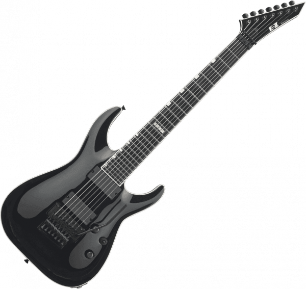 Solidbody e-gitarre Esp E-II HORIZON FR-7 - black