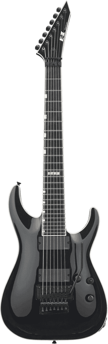 Esp E-ii Horizon Fr-7 Jap 7c 2h Emg Eb - Black - 7-saitige E-Gitarre - Variation 2