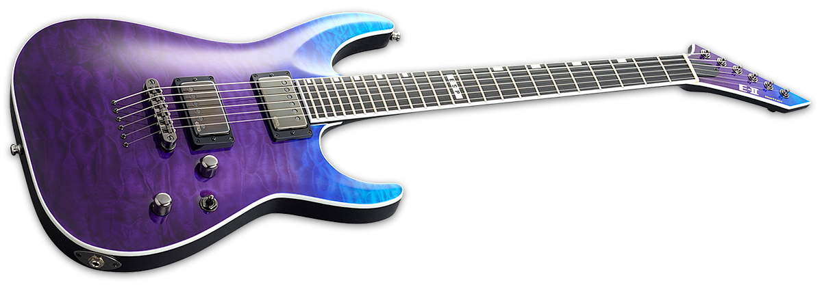 Esp E-ii Horizon Nt-ii Hh Emg Eb - Blue-purple Gradation - E-Gitarre in Str-Form - Variation 2