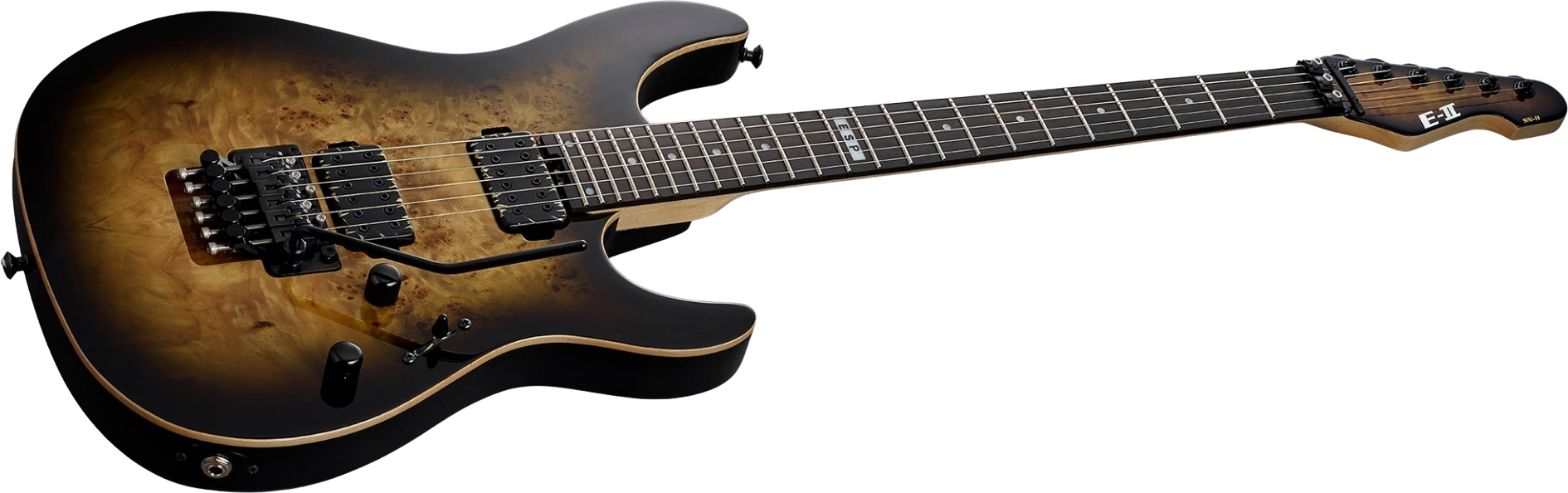 Esp E-ii Sn-ii Jap 2h Bare Knuckle Fr Eb - Nebula Black Burst - E-Gitarre aus Metall - Variation 1