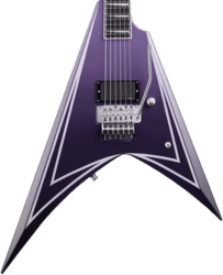 E-gitarre aus metall Esp Alexi Laiho Hexed Signature - Purple fade satin w/ ripped pinstripes