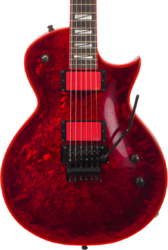 Single-cut-e-gitarre Esp Custom Shop Gary Holt EC (Japan) #E935022 - Liquid metal lava