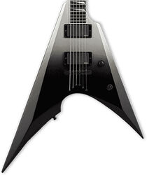 E-gitarre aus metall Esp E-II Arrow NT (Japan) - Black silver fade