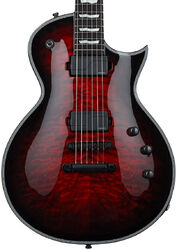Single-cut-e-gitarre Esp E-II Eclipse EC QM FL (Japan) - See thru black cherry sunburst