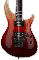 E-gitarre in str-form Esp E-II Horizon-III FR (Japan) - Black cherry fade