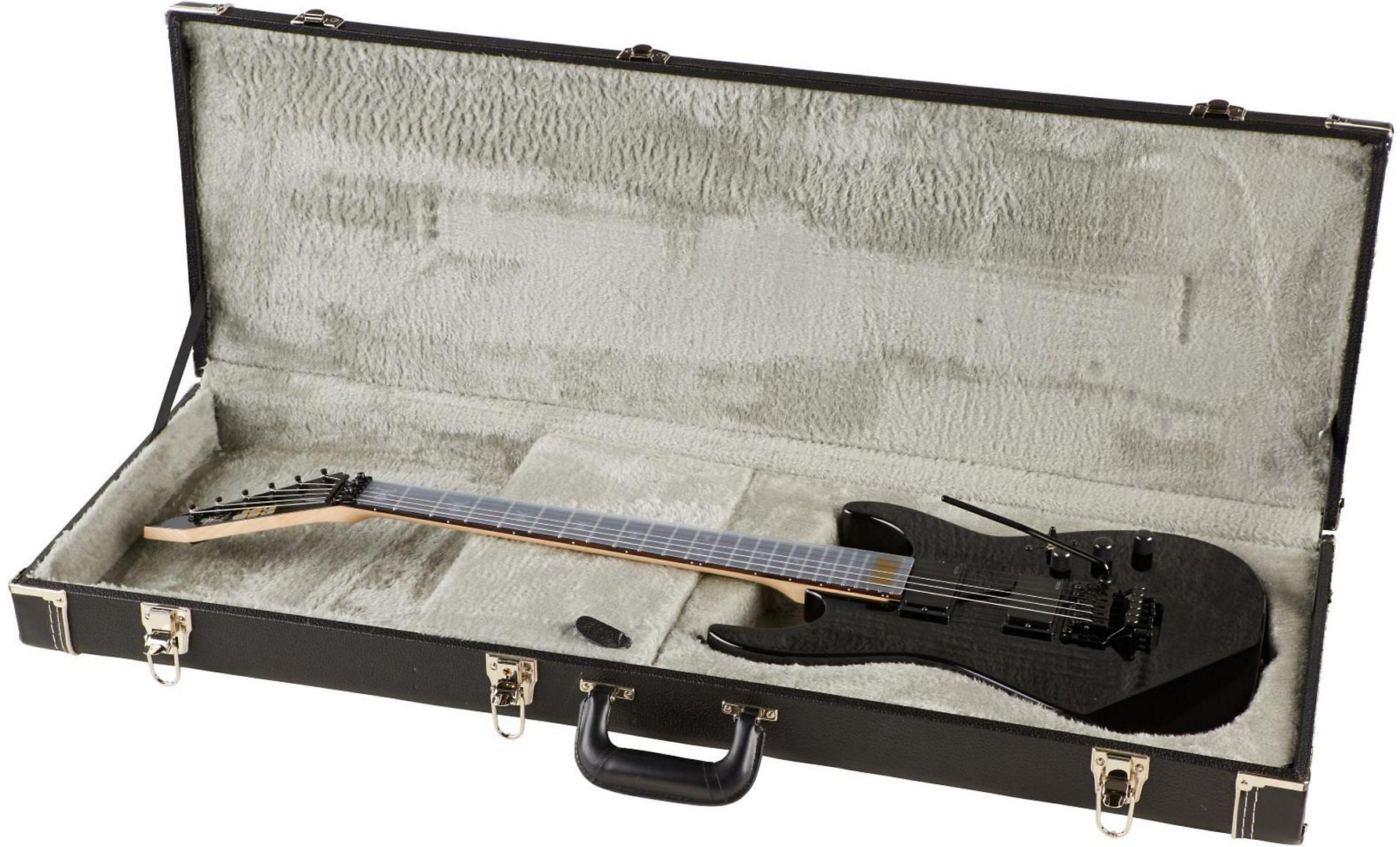 Esp Kirk Hammett Kh-2 Hh Emg Fr Rw - Black - E-Gitarre in Str-Form - Variation 3