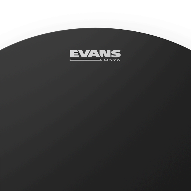 Evans B18onyx2 Onyx Tom Frappe Noire - 18 Pouces - Fell für Bass drum - Variation 1