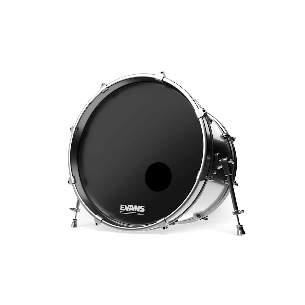 Evans Eq3 Resonant Smooth Black Bd20rb - 20 Pouces - Fell für Bass drum - Variation 1