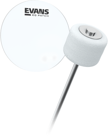 Evans Eq Single Pedal Patch, Clear Plastic - Sound Control Ringe - Main picture