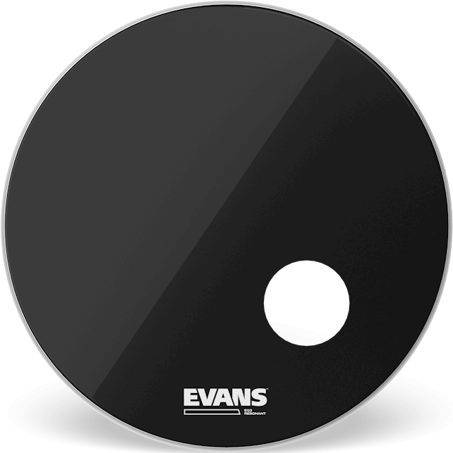 Evans Eq3 Resonant Smooth Black Bd18rb - 18 Pouces - Fell für Bass drum - Main picture