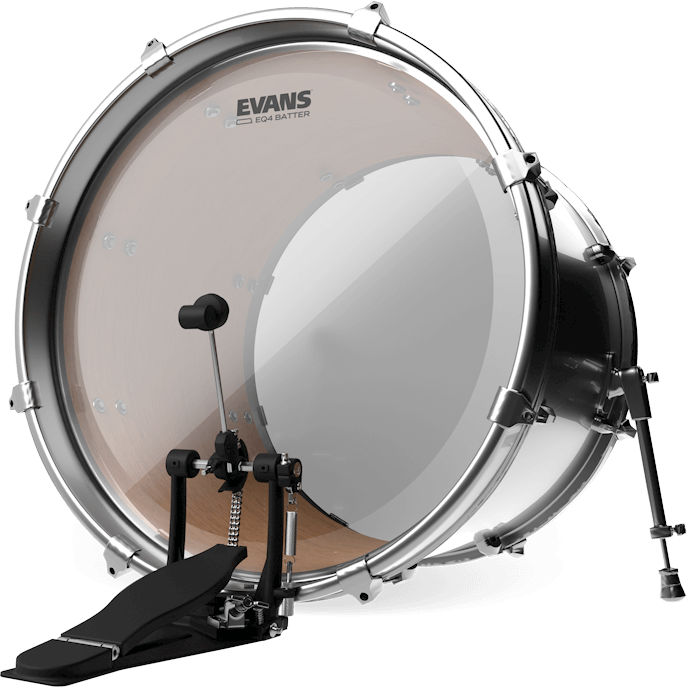 Evans Eq4 Clear Bass Drumhead Bd20gb4 - 20 Pouces - Fell für Bass drum - Main picture