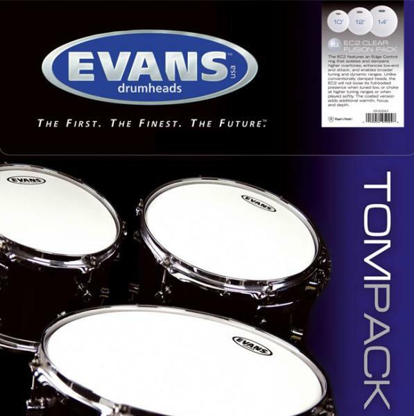 Evans Tpg1clrs  Pack G1 Tom Frappe Transparentes Standarrd 12 13 16 - Pack Peaux - Fell Set - Main picture