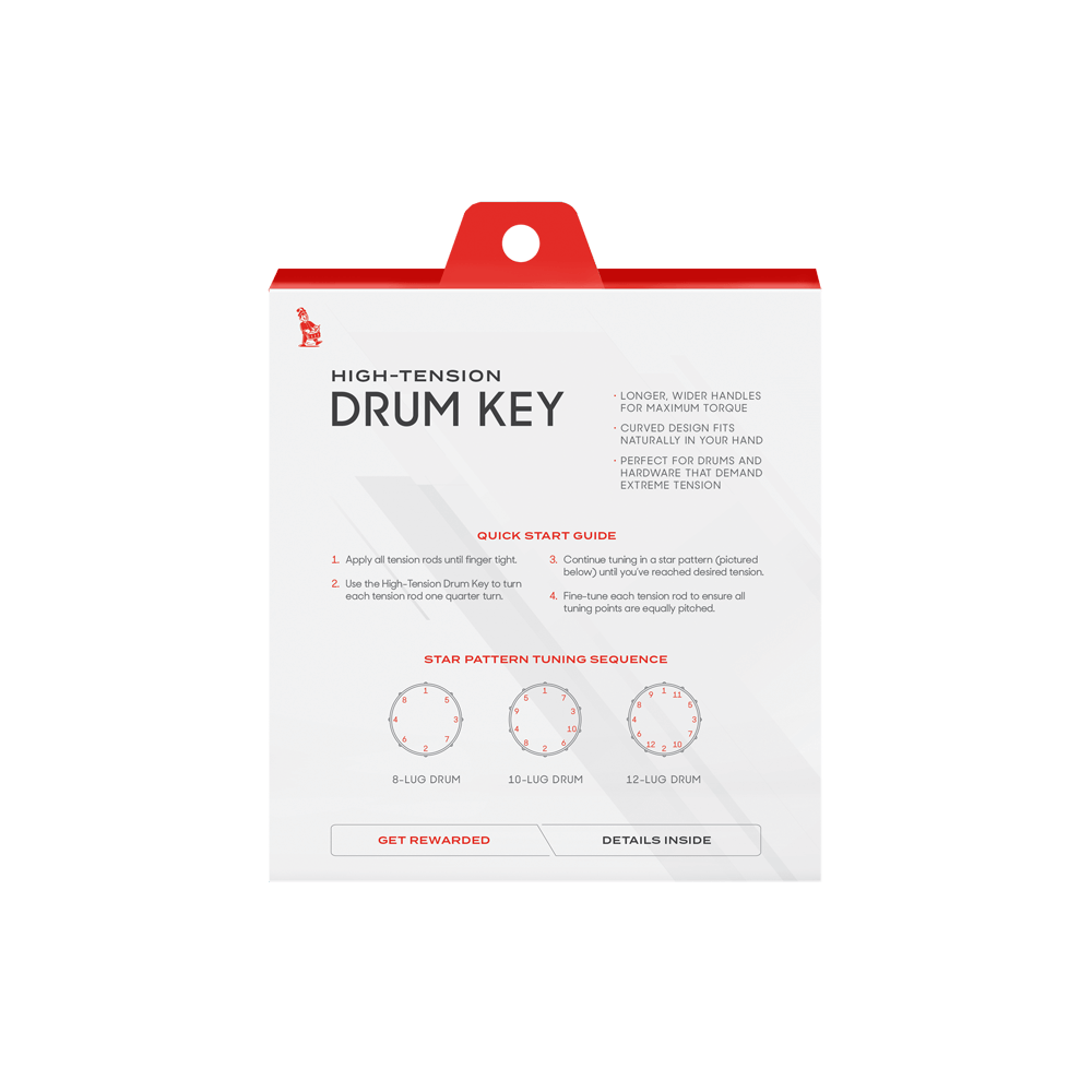 Evans Dahtk High-tension Drum Key - Sound Control Ringe - Variation 3