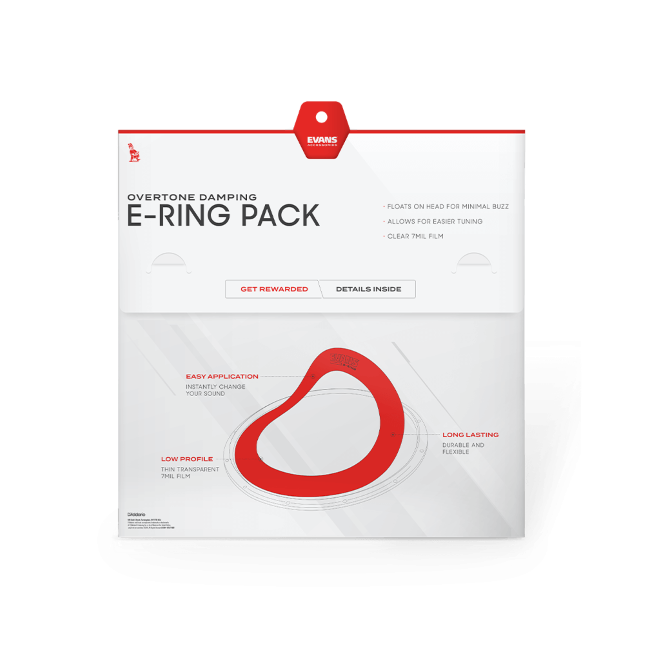 Evans E-ring Pack, Rock - Sound Control Ringe - Variation 1