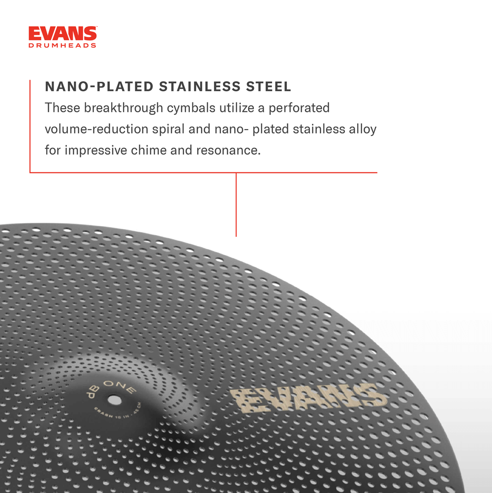 Evans Ecym20rdb1 Db One Drum Cymbals - Pack Cymbales - HiHat/Charleston Becken - Variation 1