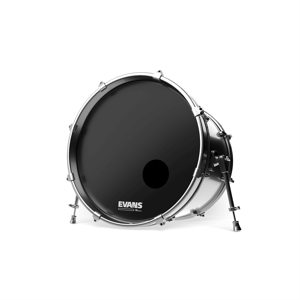 Evans Eq3 Resonant Smooth Black Bd18rb - 18 Pouces - Fell für Bass drum - Variation 1