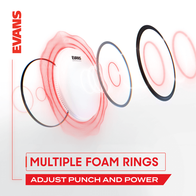Evans Frappe 16'' Emad Transparente - 16 Pouces - Fell für Bass drum - Variation 2